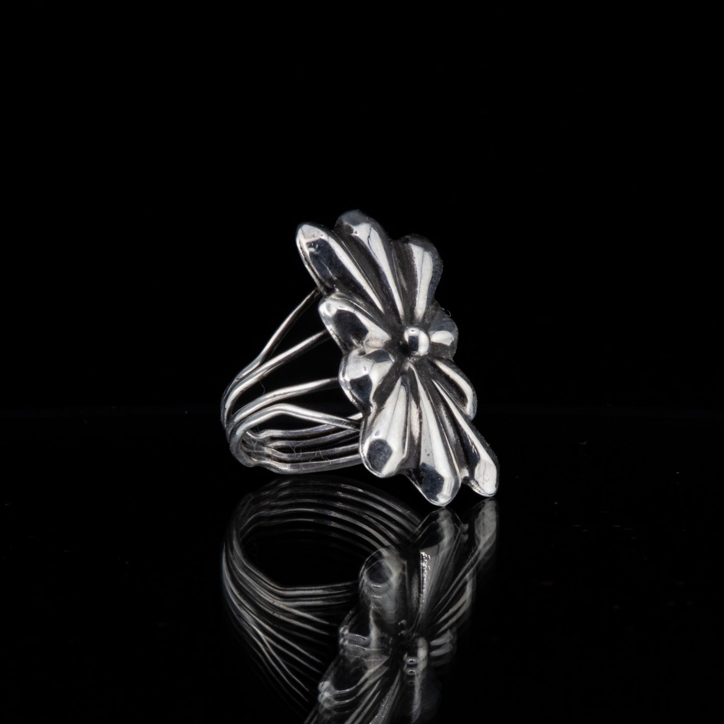 Sterling Silver Concho Ring.