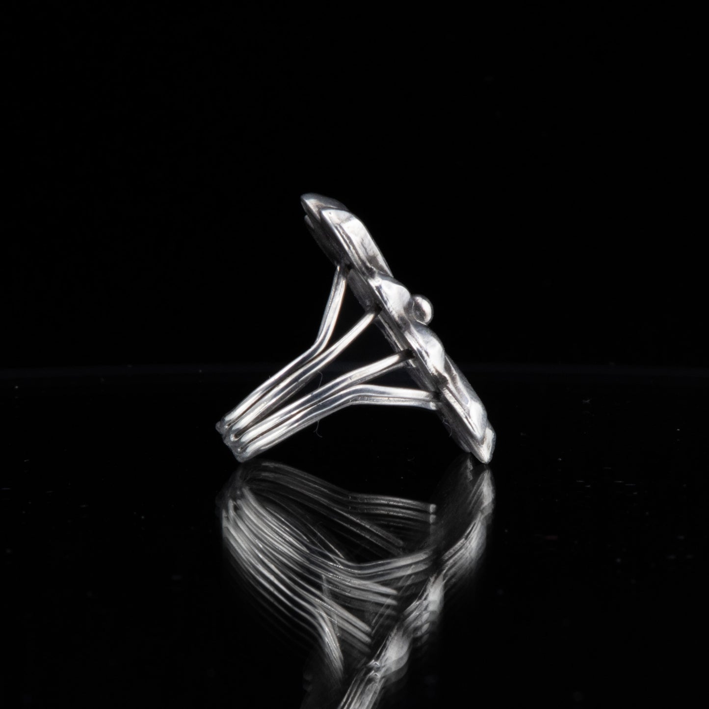 Sterling Silver Concho Ring.