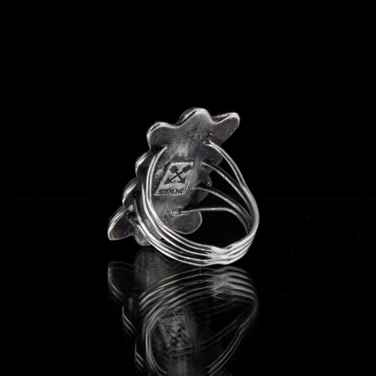 Sterling Silver Concho Ring.