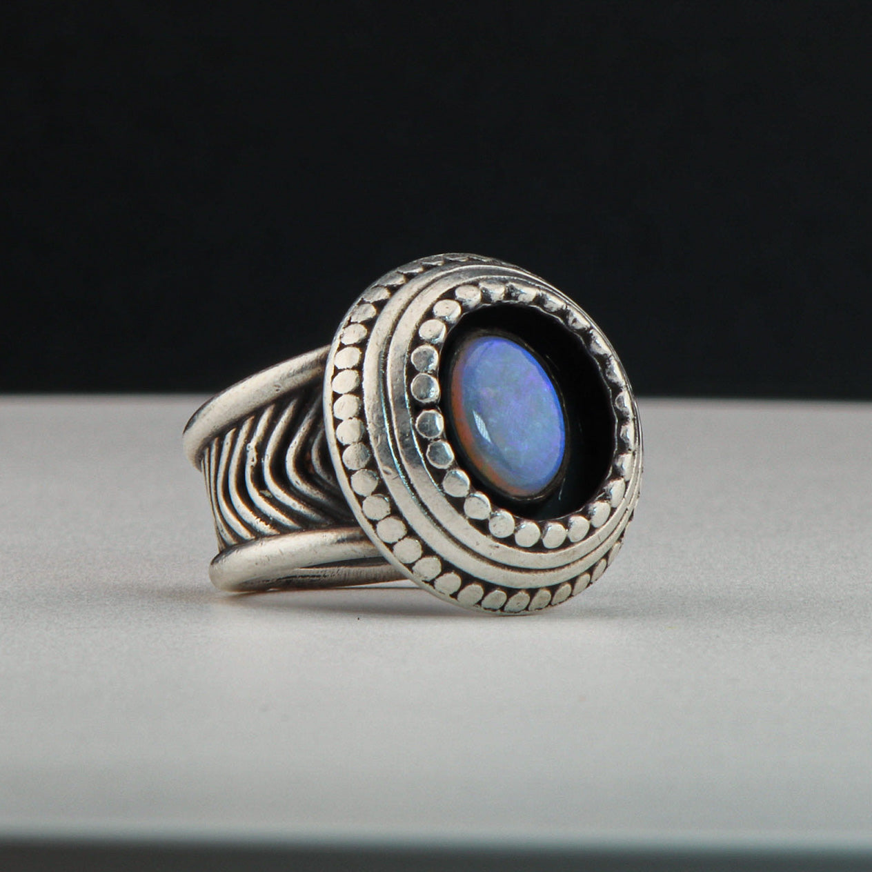 Opal Shadowbox Ring