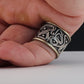 "The Maze." Silver Band Ring