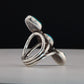 Triple Stone Turquoise Ring